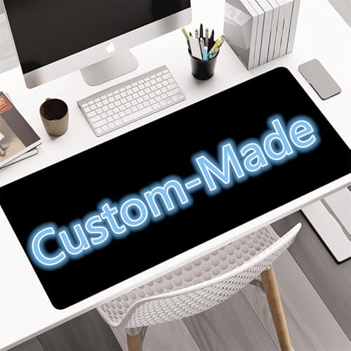Xisnuient Erweitertes Gaming-Mauspad Große genähte Tastatur Personalisiertes Mauspad Waschbar rutschfest Wasserdicht Gummiboden Desktop-Matte (400 * 800 * 3mm,Muster 8) von Xisnuient