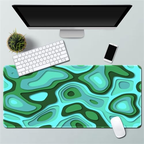 Xisnuient Gaming Mauspad - Cool Phantom Crackle Abstrakt Fantasy Personalisierte Mauspad Gummi Mauspad Desktop Mauspad (300 * 800 * 3mm,Muster 9) von Xisnuient