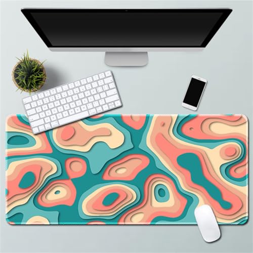 Xisnuient Gaming Mauspad - Cool Phantom Crackle Abstrakt Fantasy Personalisierte Mauspad Gummi Mauspad Desktop Mauspad (400 * 800 * 3mm,Muster 6) von Xisnuient
