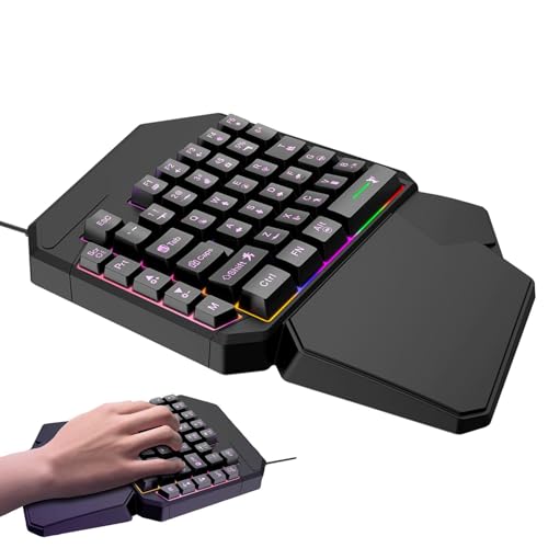 Xistuoz Ergonomische Spieltastatur – programmierbare Einhand-Spieltastatur, professionelle Spieltastatur, ergonomischer Game-Controller, Plug-and-Play für PC-Gamer Xistuoz Ergonomische Spieltastatur – programmierbare Einhand-Spieltastatur, professionelle Spieltastatur, ergonomischer Game-Controller, Plug-and-Play für PC-Gamer von Xistuoz