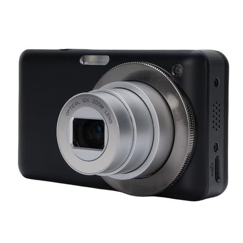 4K Digitalkamera, 64MP HD 3 -Zoll -Bildschirm 10x Optical Zoom 2X Digitaler Zoom Autofokus -WLAN -Videokamera mit Blitz für Kinder Kinder Teen Girl Boy, 1000mah Batterie (Black) von Xiuganpo