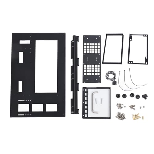 DIY Computer Gehäuse, Leistungsstarke Kühlung DIY Computer Motherboard Case Rack mit Handle, Stahlplatte ATX M ATX ITX Gaming PC Gehäuse Open Frame, Motherboard-Gehäuse-Set DIY Computer Gehäuse, Leistungsstarke Kühlung DIY Computer Motherboard Case Rack mit Handle, Stahlplatte ATX M ATX ITX Gaming PC Gehäuse Open Frame, Motherboard-Gehäuse-Set von Xiuganpo