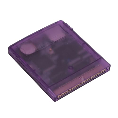 Gameboy Color Professionelle Spielvideokassette,Spielvideokassettenkarte mit 8G-Speicherkarte Advance SP, Anpassbare Tastenfunktionen,Stabiler Datenspeicher für (lila transparent) von Xiuganpo