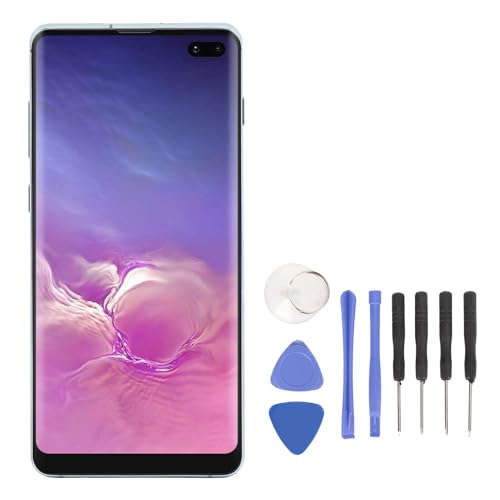 Xiuganpo 6.4 Zoll Telefon LCD -Bildschirm Austausch, Telefonanzeige Multi Touch 3040x1440 Auflösung, 526ppi, Kompatibel für S10 Plus, Einfach Installieren, Telefonversion, Hohe (Green) von Xiuganpo