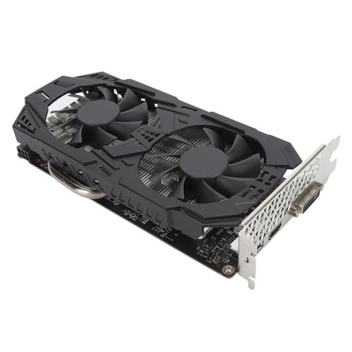 Xiuganpo Gaming-Grafikkarte für GTX1060 5GB GDDR5, 192-Bit-Desktop-Computer-Grafikkarte mit Zwei Lüftern, Desktop-Gaming-Grafikkarte für Arbeitsunterhaltung von Xiuganpo