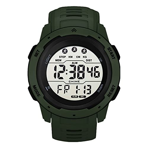 Xiuganpo Sport-Laufuhr, wasserdichte Digitale Herren-Sportuhr mit Leuchtfunktion Wecker Stoppuhr für Outdoor-Sport, Herren-Sport-Laufuhr mit LED-Hintergrundbeleuchtung für Männer und von Xiuganpo