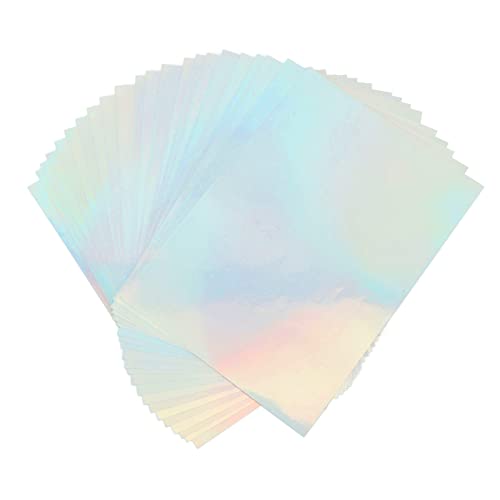 22 Blatt A4 Holografisches Aufkleberpapier, Wasserfestes, für Tintenstrahl-Laserdrucker Bedruckbares Klebepapier, Schnelltrocknend, Effizient und Zum Selbermachen Geeignet für 22 Blatt A4 Holografisches Aufkleberpapier, Wasserfestes, für Tintenstrahl-Laserdrucker Bedruckbares Klebepapier, Schnelltrocknend, Effizient und Zum Selbermachen Geeignet für von Xixian