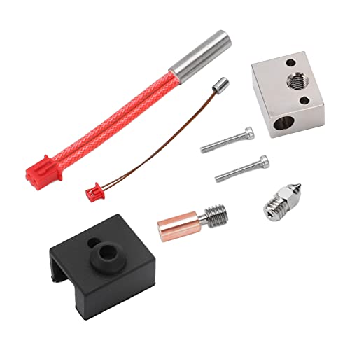 3D -Drucker -Hotend -Kit, Bimetalheizungsblock -Halsheizheizungsextruderteile mit TC4 -Legierung, Kupfer für Ender 3 S1, CR10 Smart Pro, SERMOON V1, TC4 -Legierung und Kupfer, 3D -Drucker -Hotend -Kit, Bimetalheizungsblock -Halsheizheizungsextruderteile mit TC4 -Legierung, Kupfer für Ender 3 S1, CR10 Smart Pro, SERMOON V1, TC4 -Legierung und Kupfer, von Xixian