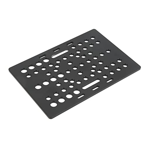 Aluminium Hochstärke Gantryplatte, Schwarzer Anodierter 3D -Drucker Linear Universal Guide mit Faltschlitzen für Fräsmaschine (Planke) von Xixian