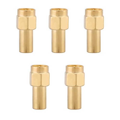 Xixian 5pcs SMA Männlicher Stecker HF Koaxialterminatoren Impedanz 50 Ohm 2W 0-6GHz mit Goldbeschichtung für Antennen, GPS, Basisstation Xixian 5pcs SMA Männlicher Stecker HF Koaxialterminatoren Impedanz 50 Ohm 2W 0-6GHz mit Goldbeschichtung für Antennen, GPS, Basisstation von Xixian