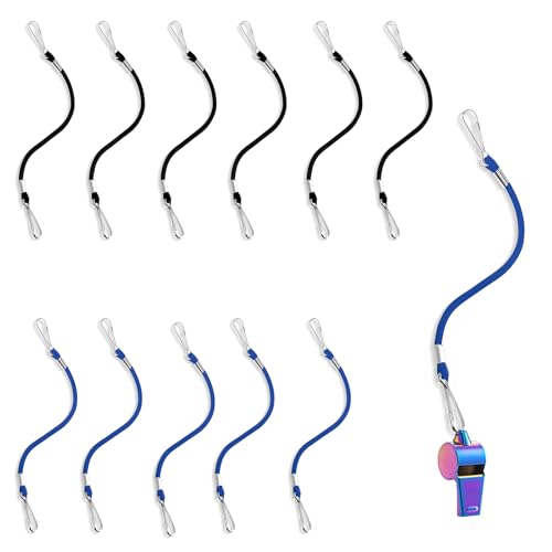 12 Stück Nylon Schlüsselbänder mit Metallclip Pfeife Schlüsselband Halsband Schlüsselkette Schlüsselband für Trainer, Schiedsrichter 25cm 12 Stück Nylon Schlüsselbänder mit Metallclip Pfeife Schlüsselband Halsband Schlüsselkette Schlüsselband für Trainer, Schiedsrichter 25cm von XiyaxiVici