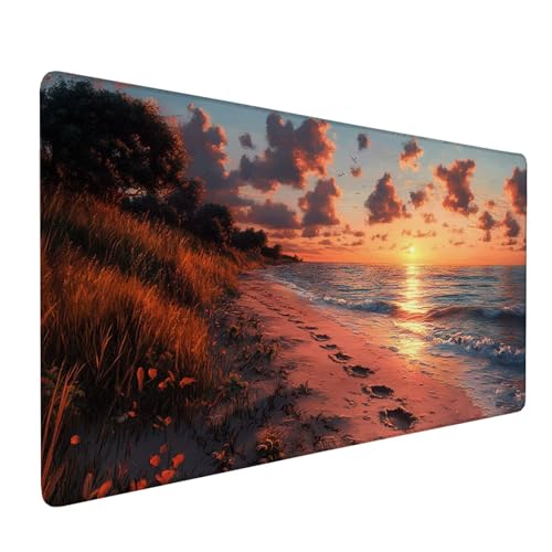 Mauspad Rosa Mousepad Strand Große Schreibtischunterlage 900x500mm Mousepad XXL mit Fransenfreie Ränder Gaming Mauspad,Wasserdicht rutschfeste Desk Mat für Büro Heim Mouse Pad,Frauen Geschenke J1-140 Mauspad Rosa Mousepad Strand Große Schreibtischunterlage 900x500mm Mousepad XXL mit Fransenfreie Ränder Gaming Mauspad,Wasserdicht rutschfeste Desk Mat für Büro Heim Mouse Pad,Frauen Geschenke J1-140 von Xjaopfei
