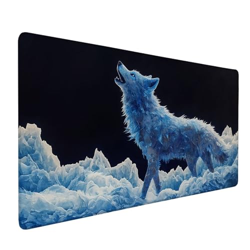 Mauspad Schwarz,Mousepad Wolf Große Schreibtischunterlage 1200x400mm Mousepad XXL mit Fransenfreie Ränder Gaming Mauspad,Wasserdicht Rutschfeste Desk Mat für Büro Heim Mouse Pad,Männer Geschenke J1-46 Mauspad Schwarz,Mousepad Wolf Große Schreibtischunterlage 1200x400mm Mousepad XXL mit Fransenfreie Ränder Gaming Mauspad,Wasserdicht Rutschfeste Desk Mat für Büro Heim Mouse Pad,Männer Geschenke J1-46 von Xjaopfei