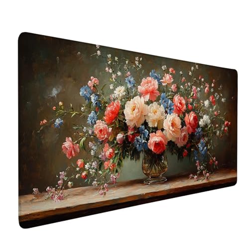 Mauspad Weiß Große Schreibtischunterlage 1200x400mm Anlage Mousepad Wasserdicht Rutchfeste Gaming Mauspad mit Genähten Kanten, Räzises und Langlebiges Groß Desk Mat für Büro Dekor Geschenke J1-473 Mauspad Weiß Große Schreibtischunterlage 1200x400mm Anlage Mousepad Wasserdicht Rutchfeste Gaming Mauspad mit Genähten Kanten, Räzises und Langlebiges Groß Desk Mat für Büro Dekor Geschenke J1-473 von Xjaopfei