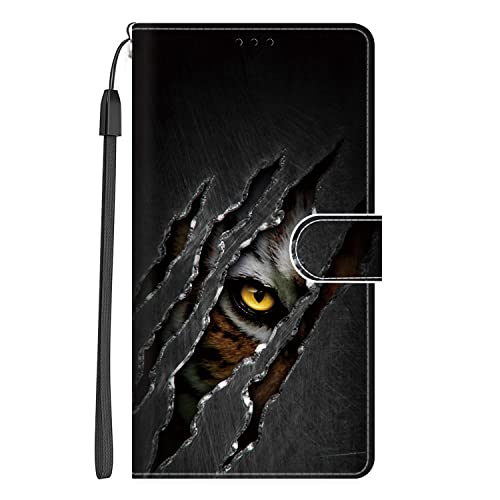 Xkladz Klapphülle für Samsung Galaxy A52 5G / A52 4G / A52s 5G Handyhülle PU Leder Hülle Stoßfeste Brieftasche Klappbar Schutzhülle Silikon Cover mit Muster Motiv Handytasche Flip Case - Grau von Xkladz