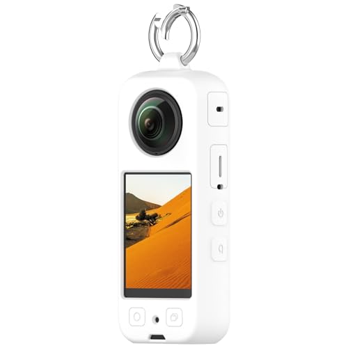 Schutzhülle kompatibel mit Insta360 X4, Silikon-Schutzhülle für Insta360 X3 (Weiß, für X3) von Xkravo
