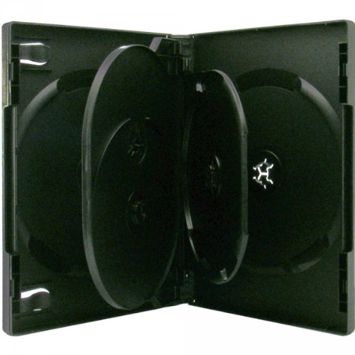 4 XLayer 5fach 5er DVD CD Box Hüllen black von Xlayer