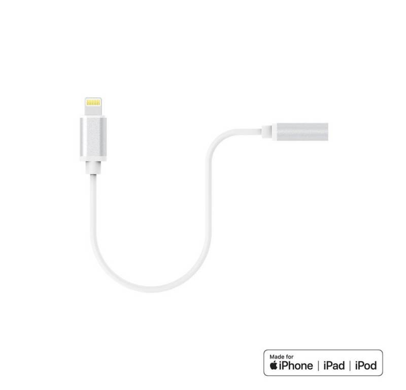 XLAYER PREMIUM Adapter Lightning auf 3,5 mm AUX MFI-zertifiziert, weiß Computer-Kabel von Xlayer