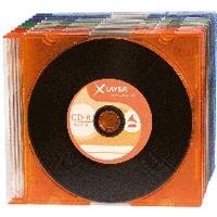 Xlayer CD-R 80 Vinyl-Look 10er Slim Case CD-Rohlinge von Xlayer