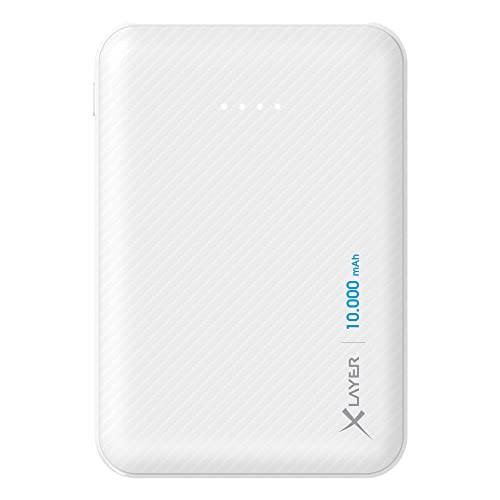 Zusatzakku XLayer Powerbank Micro Carbon White 10.000 mAh Akku, externes Ladegerät für iPhone, iPad, Samsung, Huawei, Xiaomi, AirPods, schnelles Aufladen, Tragbares Gerät Zusatzakku XLayer Powerbank Micro Carbon White 10.000 mAh Akku, externes Ladegerät für iPhone, iPad, Samsung, Huawei, Xiaomi, AirPods, schnelles Aufladen, Tragbares Gerät von Xlayer