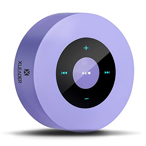 Xleader [Smart Touch Bluetooth Lautsprecher SoundAngel A8 (3rd Gen) Wireless Mini Lautsprecher mit Tragbarer Wasserfest Fall Mikrofon TF AUX 15h Musik für iPhone Tablet Strand Camping Geschenke Lila von Xleader
