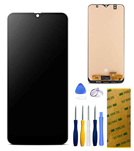 Xlhama Display kompatibel mit Samsung Galaxy A50, LCD Digitizer Touchscreen, zusammengebaut, Ersatz mit Hartglas von Xlhama