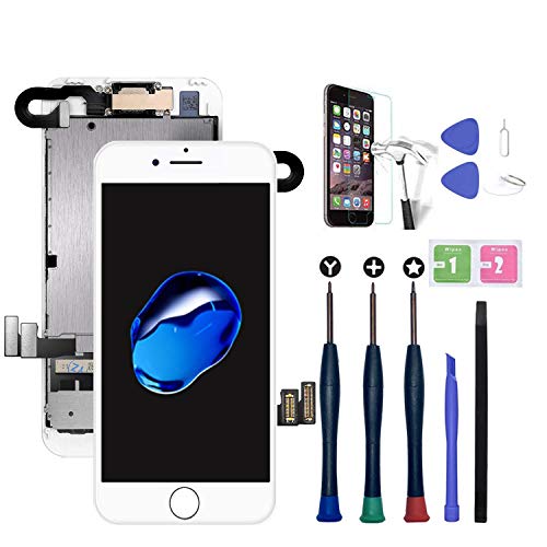 Xlhama Für iPhone 7 Plus Display Reparatur Kit in Weiß, LCD Touchscreen Digitizer Rahmen Ersatz Bildschirm, vormontiertes Reparatur-Set komplett komplettem Werkzeug zum Ersatzbildschirm austauschen Xlhama Für iPhone 7 Plus Display Reparatur Kit in Weiß, LCD Touchscreen Digitizer Rahmen Ersatz Bildschirm, vormontiertes Reparatur-Set komplett komplettem Werkzeug zum Ersatzbildschirm austauschen von Xlhama