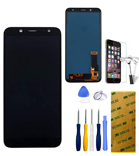 Xlhama Kompatibler LCD-Bildschirm Kompatibel für Samsung Galaxy J6 J600 2018 Schwarz mit Reparaturset für gehärtete Glasscheiben Xlhama Kompatibler LCD-Bildschirm Kompatibel für Samsung Galaxy J6 J600 2018 Schwarz mit Reparaturset für gehärtete Glasscheiben von Xlhama
