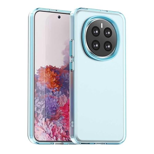 Schutzhülle für Honor Magic 7, durchscheinend, schmale Passform, leicht, harter PC + TPU-Rahmen, verstärkte Ecken, stoßfeste Handyhülle, Blau von Xliamcp