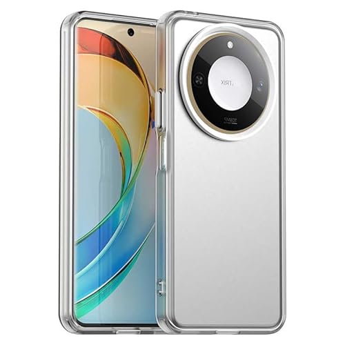 Schutzhülle für Honor X60, durchscheinend, schmale Passform, leicht, harter PC + TPU-Rahmen, verstärkte Ecken, stoßfeste Handyhülle, Weiß von Xliamcp