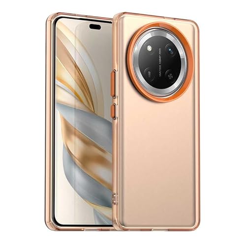 Schutzhülle für Honor X60 Pro, durchscheinend, schmale Passform, leicht, harter PC + TPU-Rahmen, verstärkte Ecken, stoßfeste Handyhülle, Orange Schutzhülle für Honor X60 Pro, durchscheinend, schmale Passform, leicht, harter PC + TPU-Rahmen, verstärkte Ecken, stoßfeste Handyhülle, Orange von Xliamcp