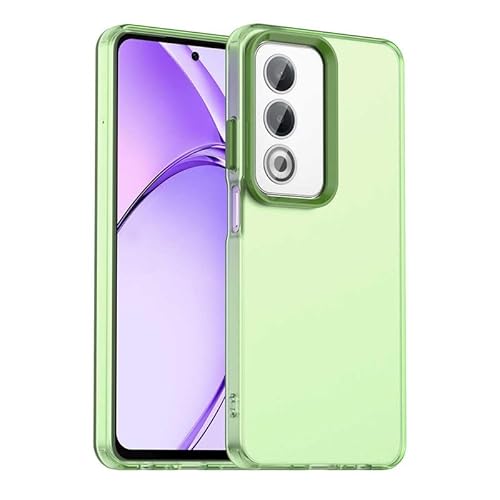 Schutzhülle für OPPO A3 Energy Edition, durchscheinend, schmale Passform, leicht, harter PC + TPU-Rahmen, verstärkte Ecken, stoßfeste Handyhülle, Grün Schutzhülle für OPPO A3 Energy Edition, durchscheinend, schmale Passform, leicht, harter PC + TPU-Rahmen, verstärkte Ecken, stoßfeste Handyhülle, Grün von Xliamcp
