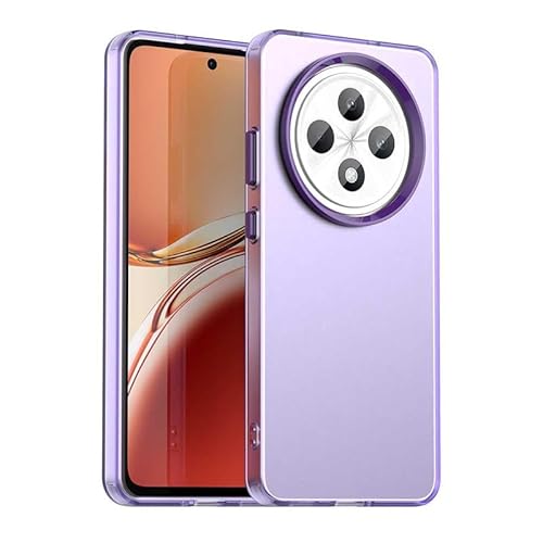Schutzhülle für OPPO Reno12 FS 4G, durchscheinend, schlank, leicht, harter PC + TPU-Rahmen, verstärkte Ecken, stoßfeste Handyhülle, Lila Schutzhülle für OPPO Reno12 FS 4G, durchscheinend, schlank, leicht, harter PC + TPU-Rahmen, verstärkte Ecken, stoßfeste Handyhülle, Lila von Xliamcp