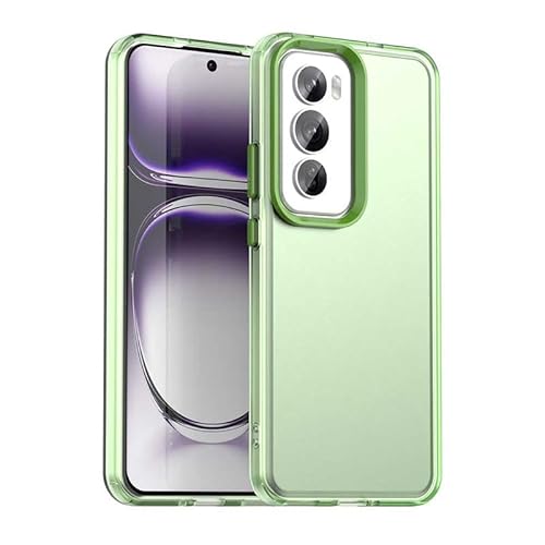 Schutzhülle für OPPO Reno12 Pro Global Version, durchscheinend, schlanke Passform, leicht, harter PC + TPU-Rahmen, verstärkte Ecken, stoßfeste Handyabdeckung, Grün Schutzhülle für OPPO Reno12 Pro Global Version, durchscheinend, schlanke Passform, leicht, harter PC + TPU-Rahmen, verstärkte Ecken, stoßfeste Handyabdeckung, Grün von Xliamcp