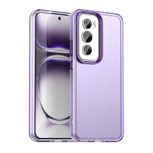 Schutzhülle für OPPO Reno12 Pro Global Version, durchscheinend, schlanke Passform, leicht, harter PC + TPU-Rahmen, verstärkte Ecken, stoßfeste Handyabdeckung, Lila Schutzhülle für OPPO Reno12 Pro Global Version, durchscheinend, schlanke Passform, leicht, harter PC + TPU-Rahmen, verstärkte Ecken, stoßfeste Handyabdeckung, Lila von Xliamcp