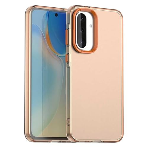 Schutzhülle für Samsung Galaxy F36 5G, durchscheinend, schmale Passform, leicht, harter PC + TPU-Rahmen, verstärkte Ecken, stoßfeste Handyhülle, Orange Schutzhülle für Samsung Galaxy F36 5G, durchscheinend, schmale Passform, leicht, harter PC + TPU-Rahmen, verstärkte Ecken, stoßfeste Handyhülle, Orange von Xliamcp