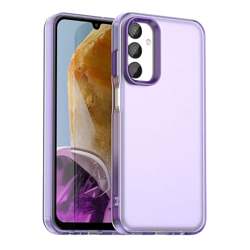 Schutzhülle für Samsung Galaxy M14 4G, durchscheinend, schmale Passform, leicht, harter PC + TPU-Rahmen, verstärkte Ecken, stoßfeste Handyhülle, Lila Schutzhülle für Samsung Galaxy M14 4G, durchscheinend, schmale Passform, leicht, harter PC + TPU-Rahmen, verstärkte Ecken, stoßfeste Handyhülle, Lila von Xliamcp
