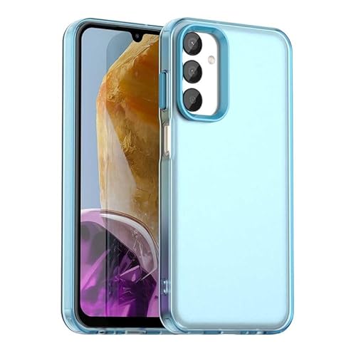 Schutzhülle für Samsung Galaxy M55 5G, durchscheinend, schmale Passform, leicht, harter PC + TPU-Rahmen, verstärkte Ecken, stoßfeste Handyhülle, Blau Schutzhülle für Samsung Galaxy M55 5G, durchscheinend, schmale Passform, leicht, harter PC + TPU-Rahmen, verstärkte Ecken, stoßfeste Handyhülle, Blau von Xliamcp