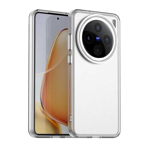 Schutzhülle für Vivo X200 Pro Mini, durchscheinend, schmale Passform, leicht, harter PC + TPU-Rahmen, verstärkte Ecken, stoßfeste Handyhülle, Weiß Schutzhülle für Vivo X200 Pro Mini, durchscheinend, schmale Passform, leicht, harter PC + TPU-Rahmen, verstärkte Ecken, stoßfeste Handyhülle, Weiß von Xliamcp