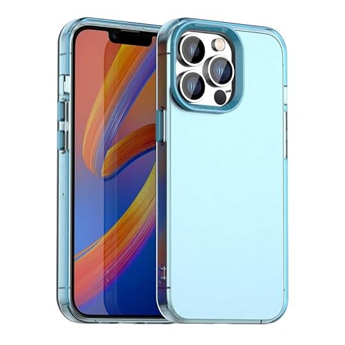 Schutzhülle für iPhone 14 Pro Max, durchscheinend, schmale Passform, leicht, harter PC + TPU-Rahmen, verstärkte Ecken, stoßfeste Handyhülle, Blau Schutzhülle für iPhone 14 Pro Max, durchscheinend, schmale Passform, leicht, harter PC + TPU-Rahmen, verstärkte Ecken, stoßfeste Handyhülle, Blau von Xliamcp