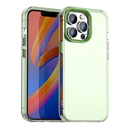 Schutzhülle für iPhone 14 Pro Max, durchscheinend, schmale Passform, leicht, harter PC + TPU-Rahmen, verstärkte Ecken, stoßfeste Handyhülle, Grün Schutzhülle für iPhone 14 Pro Max, durchscheinend, schmale Passform, leicht, harter PC + TPU-Rahmen, verstärkte Ecken, stoßfeste Handyhülle, Grün von Xliamcp