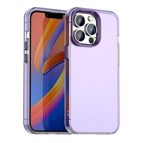Schutzhülle für iPhone 14 Pro Max, durchscheinend, schmale Passform, leicht, harter PC + TPU-Rahmen, verstärkte Ecken, stoßfeste Handyhülle, Lila Schutzhülle für iPhone 14 Pro Max, durchscheinend, schmale Passform, leicht, harter PC + TPU-Rahmen, verstärkte Ecken, stoßfeste Handyhülle, Lila von Xliamcp