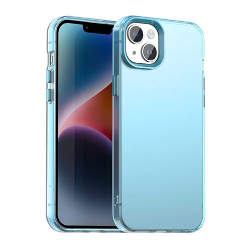 Schutzhülle für iPhone 15 Plus, durchscheinend, schmale Passform, leicht, harter PC + TPU-Rahmen, verstärkte Ecken, stoßfeste Handyhülle, Blau Schutzhülle für iPhone 15 Plus, durchscheinend, schmale Passform, leicht, harter PC + TPU-Rahmen, verstärkte Ecken, stoßfeste Handyhülle, Blau von Xliamcp