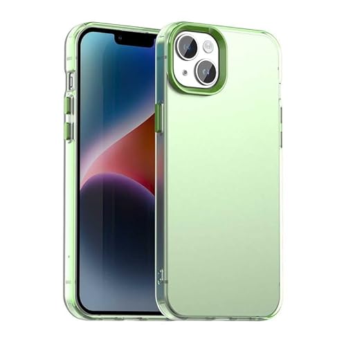 Schutzhülle für iPhone 15 Plus, durchscheinend, schmale Passform, leicht, harter PC + TPU-Rahmen, verstärkte Ecken, stoßfeste Handyhülle, Grün Schutzhülle für iPhone 15 Plus, durchscheinend, schmale Passform, leicht, harter PC + TPU-Rahmen, verstärkte Ecken, stoßfeste Handyhülle, Grün von Xliamcp