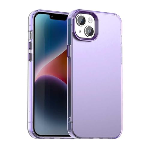 Schutzhülle für iPhone 15 Plus, durchscheinend, schmale Passform, leicht, harter PC + TPU-Rahmen, verstärkte Ecken, stoßfeste Handyhülle, Lila Schutzhülle für iPhone 15 Plus, durchscheinend, schmale Passform, leicht, harter PC + TPU-Rahmen, verstärkte Ecken, stoßfeste Handyhülle, Lila von Xliamcp