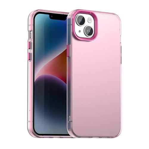 Schutzhülle für iPhone 15 Plus, durchscheinend, schmale Passform, leicht, harter PC + TPU-Rahmen, verstärkte Ecken, stoßfeste Handyhülle, Rot Schutzhülle für iPhone 15 Plus, durchscheinend, schmale Passform, leicht, harter PC + TPU-Rahmen, verstärkte Ecken, stoßfeste Handyhülle, Rot von Xliamcp