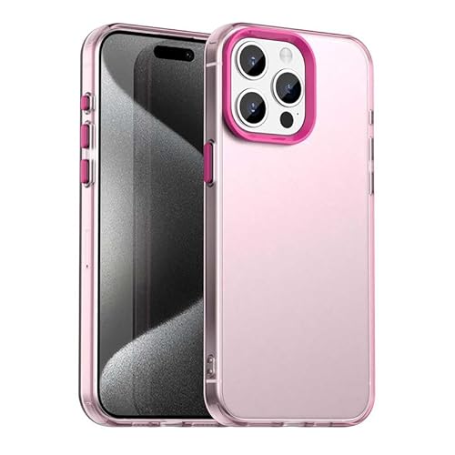 Schutzhülle für iPhone 15 Pro Max, durchscheinend, schmale Passform, leicht, harter PC + TPU-Rahmen, verstärkte Ecken, stoßfeste Handyhülle, Rot Schutzhülle für iPhone 15 Pro Max, durchscheinend, schmale Passform, leicht, harter PC + TPU-Rahmen, verstärkte Ecken, stoßfeste Handyhülle, Rot von Xliamcp