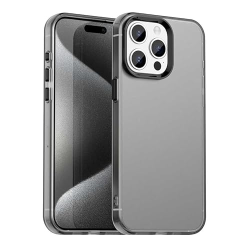 Schutzhülle für iPhone 15 Pro Max, durchscheinend, schmale Passform, leicht, harter PC + TPU-Rahmen, verstärkte Ecken, stoßfeste Handyhülle, Schwarz Schutzhülle für iPhone 15 Pro Max, durchscheinend, schmale Passform, leicht, harter PC + TPU-Rahmen, verstärkte Ecken, stoßfeste Handyhülle, Schwarz von Xliamcp