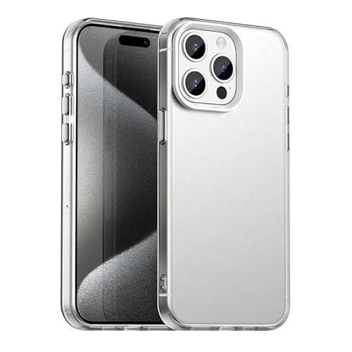 Schutzhülle für iPhone 15 Pro Max, durchscheinend, schmale Passform, leicht, harter PC + TPU-Rahmen, verstärkte Ecken, stoßfeste Handyhülle, Weiß Schutzhülle für iPhone 15 Pro Max, durchscheinend, schmale Passform, leicht, harter PC + TPU-Rahmen, verstärkte Ecken, stoßfeste Handyhülle, Weiß von Xliamcp