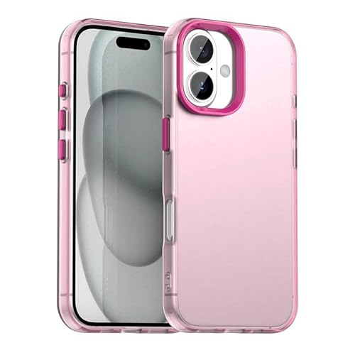 Schutzhülle für iPhone 16 Plus, durchscheinend, schmale Passform, leicht, harter PC + TPU-Rahmen, verstärkte Ecken, stoßfeste Handyhülle, Rot Schutzhülle für iPhone 16 Plus, durchscheinend, schmale Passform, leicht, harter PC + TPU-Rahmen, verstärkte Ecken, stoßfeste Handyhülle, Rot von Xliamcp